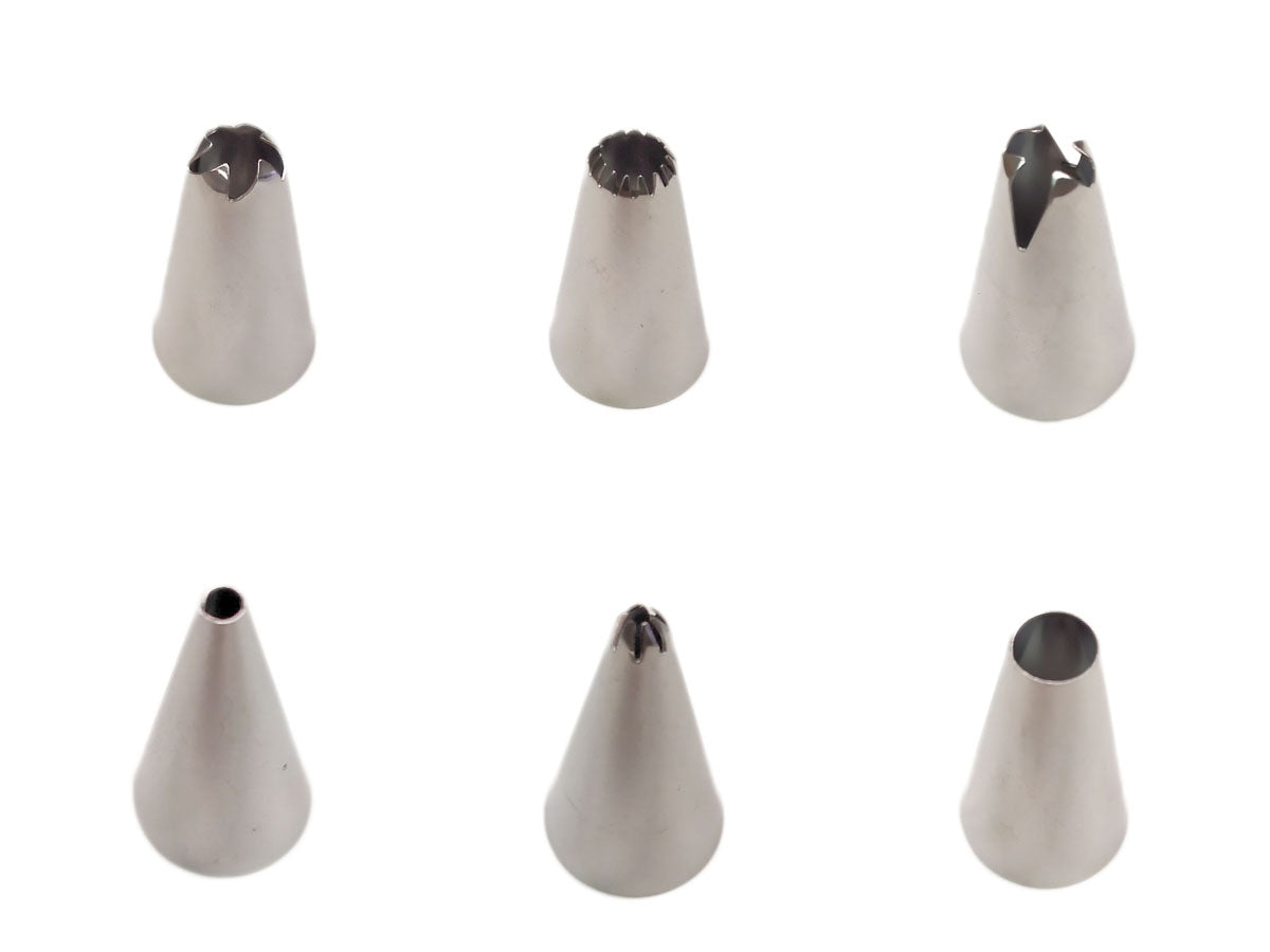 Webake 24pcs Stainless Steel Decorative Cupcake Frosting Tips