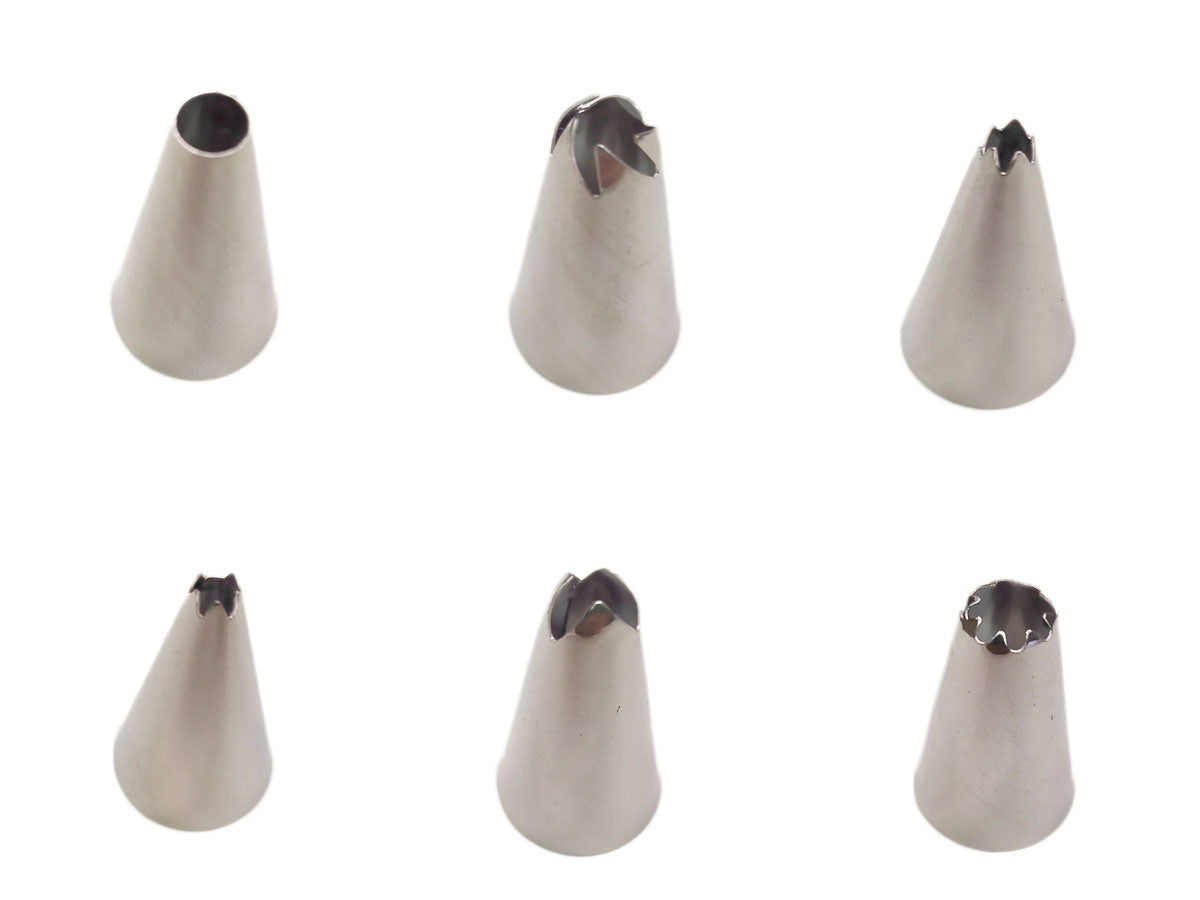 Webake 24pcs Stainless Steel Decorative Cupcake Frosting Tips