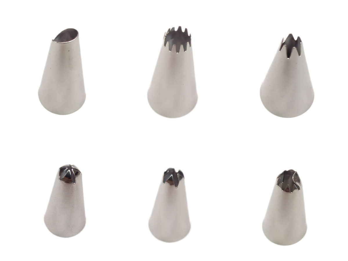 Webake 24pcs Stainless Steel Decorative Cupcake Frosting Tips
