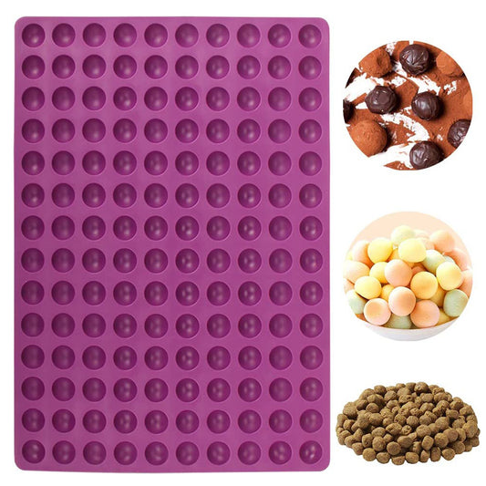 Webake purple 40-cavity 0.8 inch semi gummy candy chocolate sphere mold