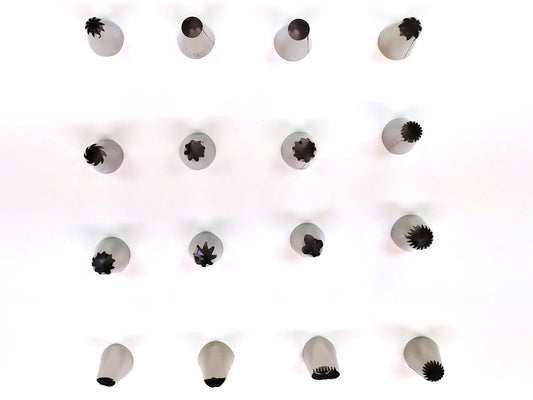 Webake 16pcs Stainless Steel Piping Nozzles