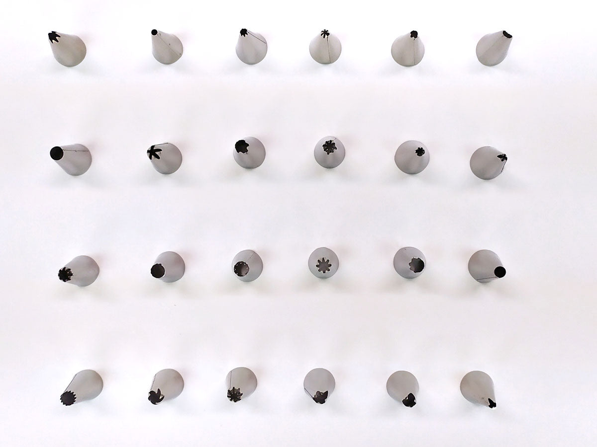 Webake 24pcs Icing Spingform Cake Frosting Tip