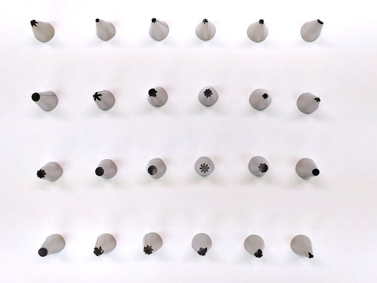 Webake 24pcs Icing Spingform Cake Frosting Tip