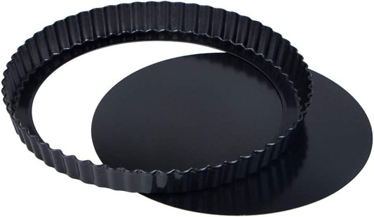 Webake Steel Round Removable Loose Bottom 9 Inch Tart Pan