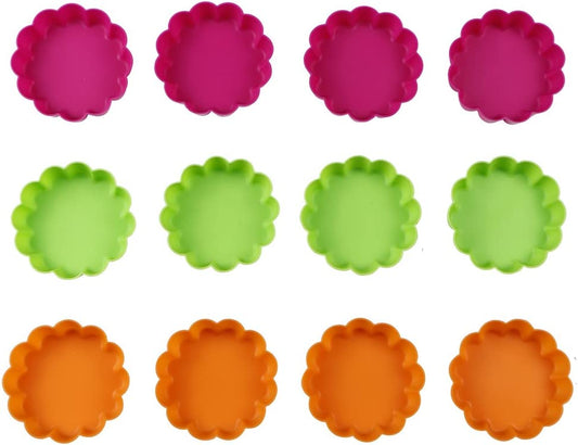 Webake 3-1/4 Inch Silicone Non-Stick Mini Tart Pan Baking Cups (12 Pack)