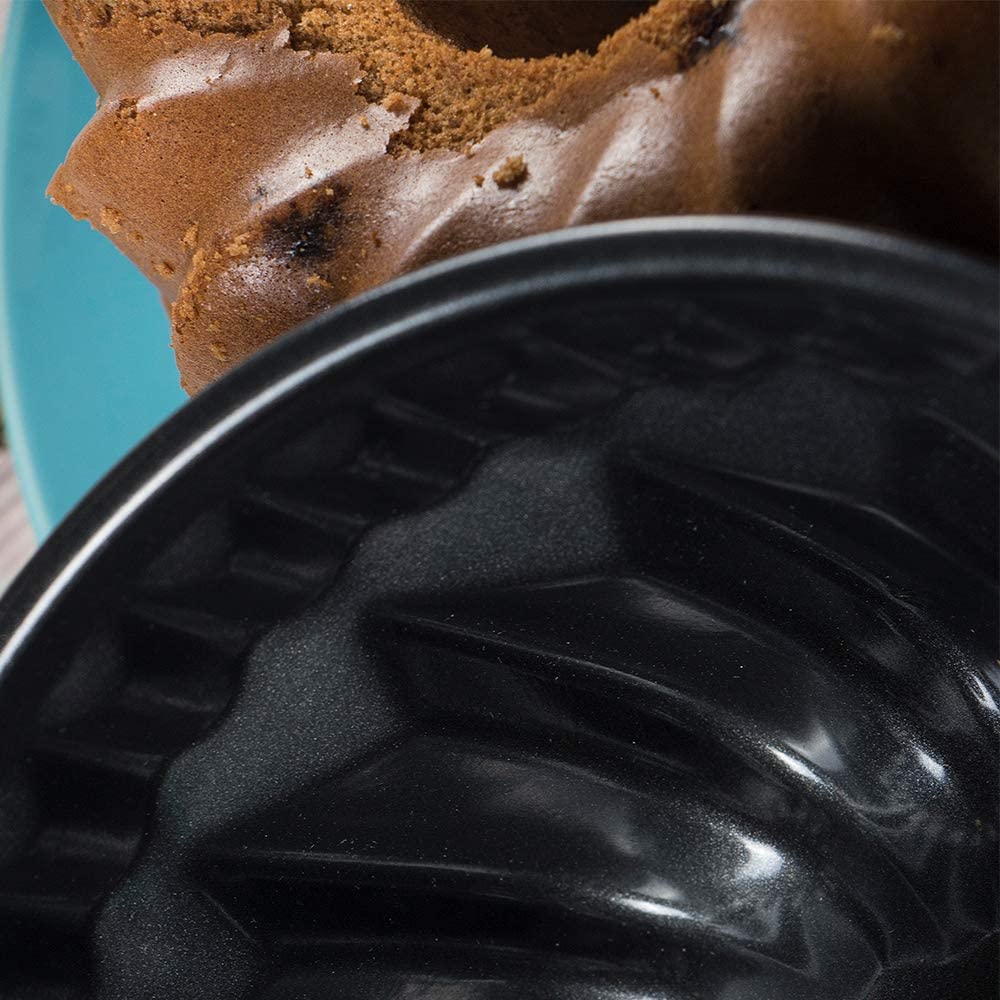 Webake 7 inch carbon steel non-stick fluted tube pan Kugelhopf cake mold for 6QT 8QT insta pot