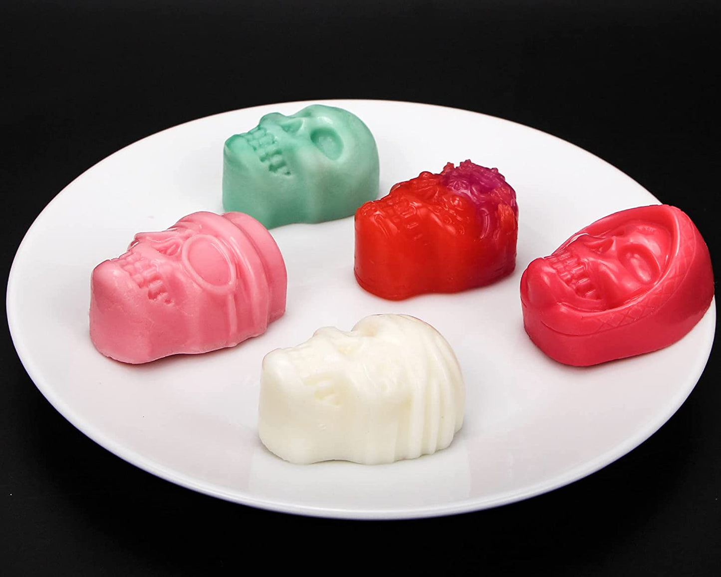 Webake Silicone Skull Jelly Crayon Candy Chocolate Mold (Pack of 2)
