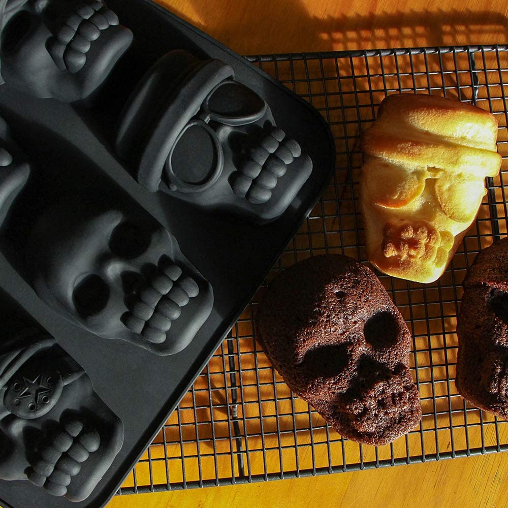 Webake Halloween Silicone Baking Skull Cake Pan