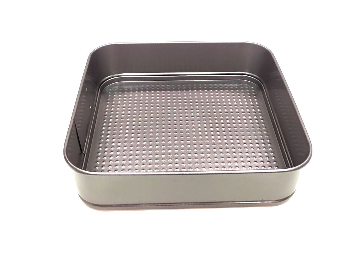 Webake Square 10 Inch Springform Pan with Removable Bottom