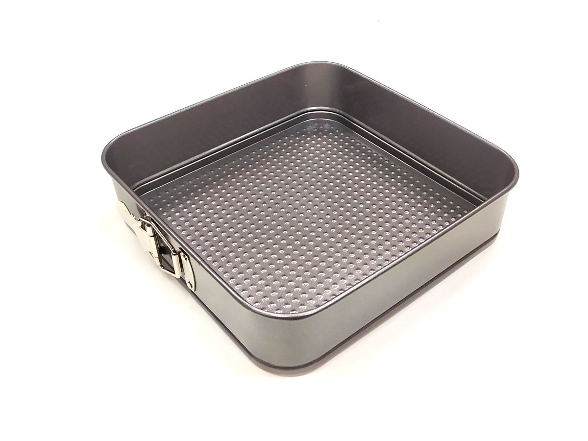 Webake Square 10 Inch Springform Pan with Removable Bottom
