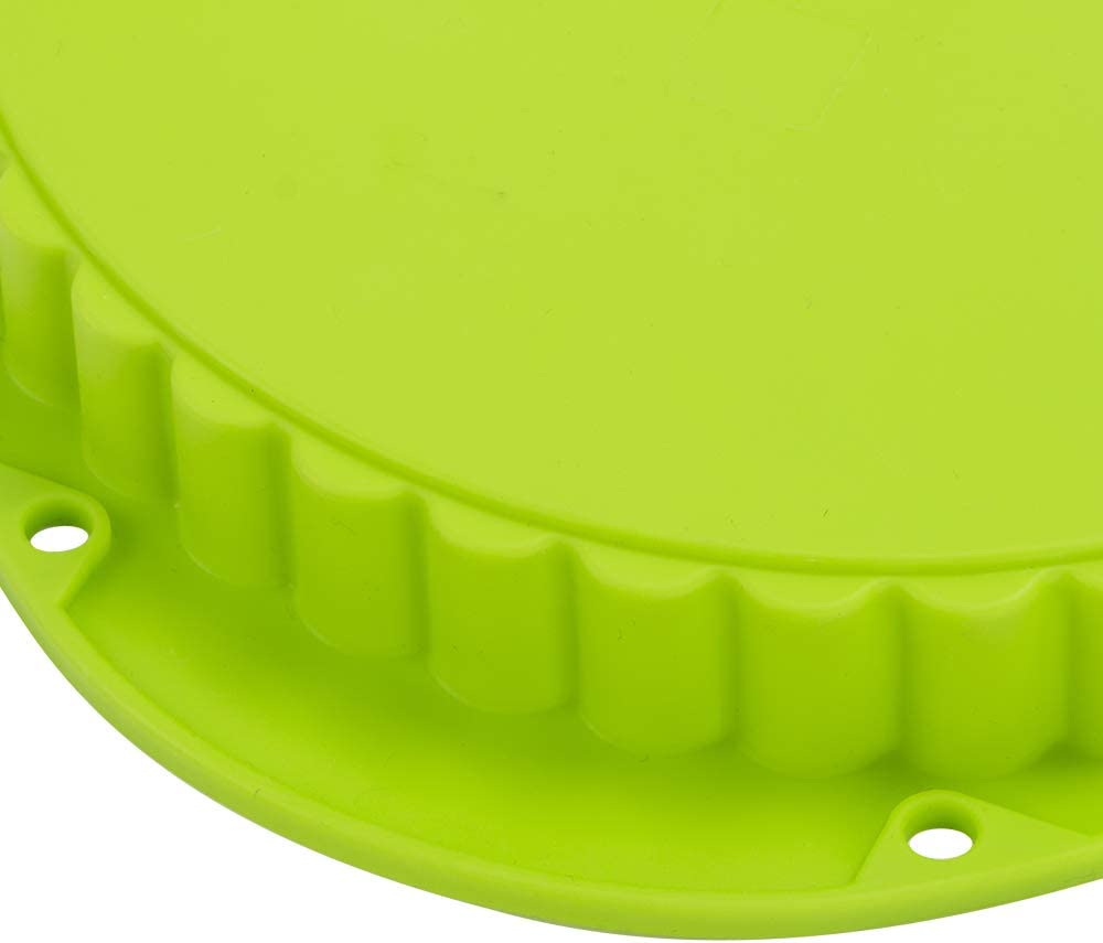 Webake Tart Pan Silicone Pie/Flan Pan 9.5 Inch Quiche Baking Dish Non-Stick Pizza Pie Mold