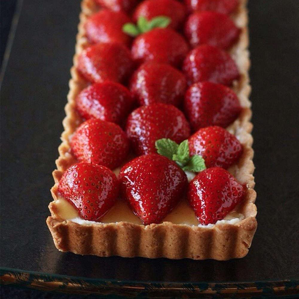 Webake 14 inch rectangular quiche pan nonstick removable bottom tart pan
