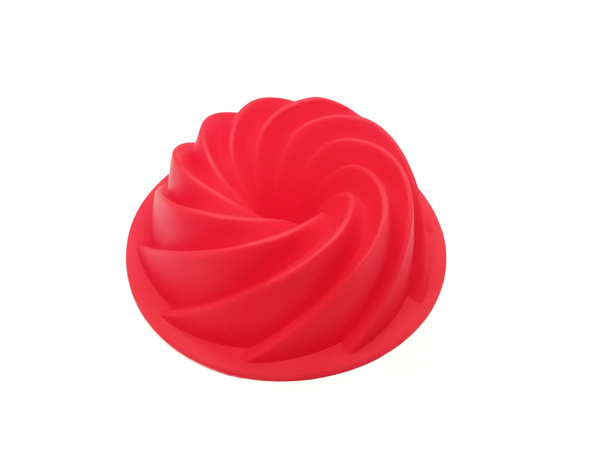 Wbake 4.2 Inch Non Stick Silicone Mini Bundt Cake Pan
