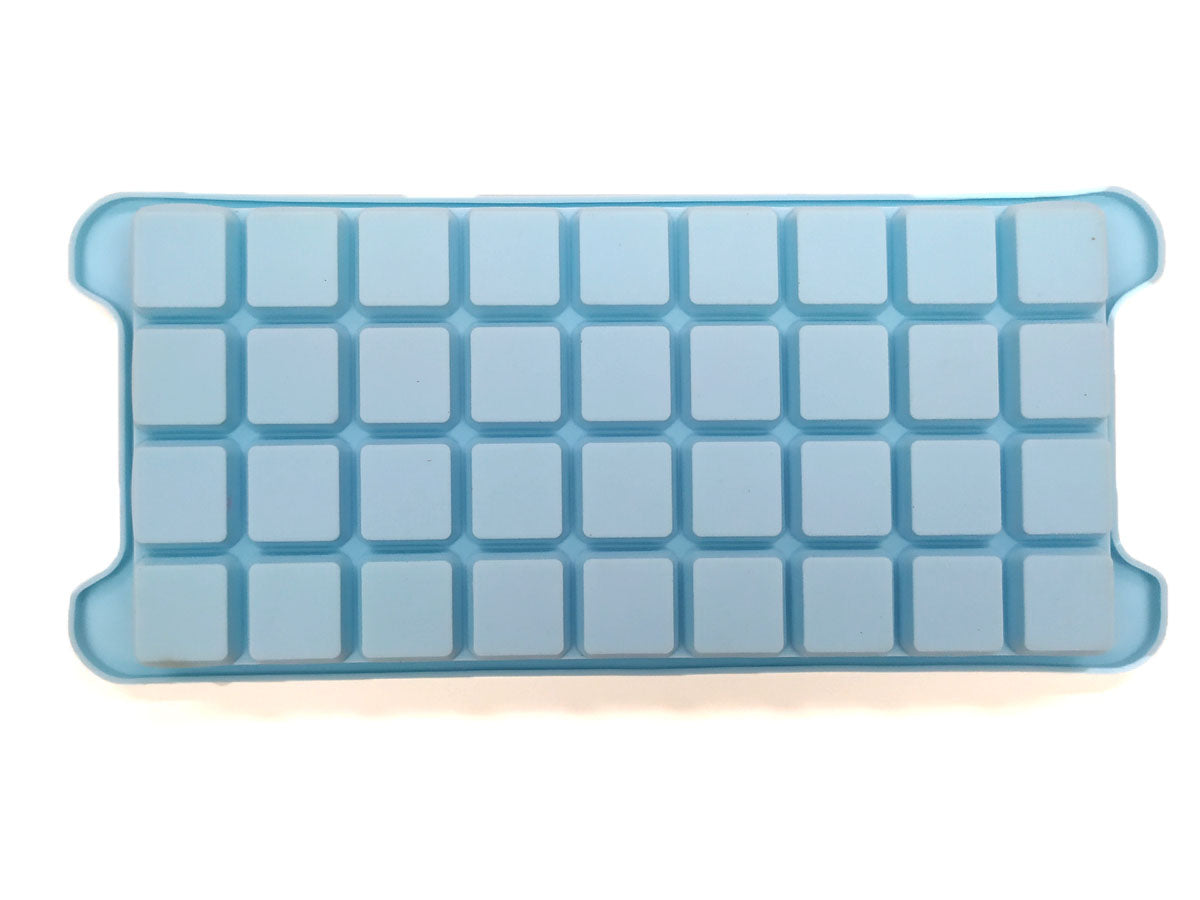Webake 10.4 Inch Square Non Stick Silicone 36 Cavities Ice Cube Tray