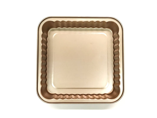 Webake 10.5x10.5 Inches Steel Reusable Rectangle Cake Pan
