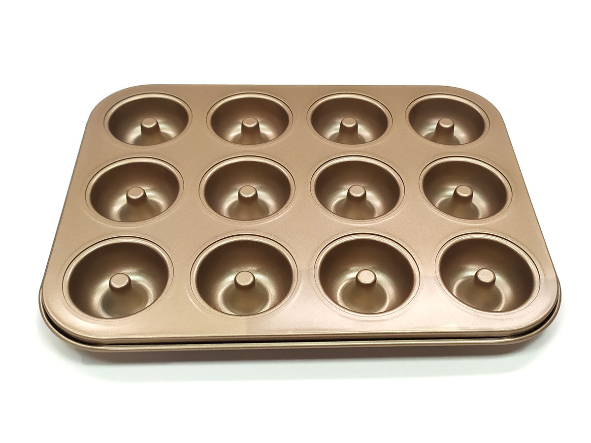 Webake 12 Cavity Carbon Steel 10" Donut Pan