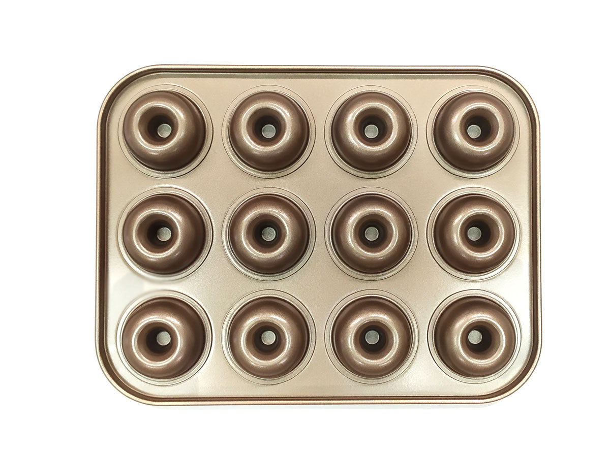 Webake 12 Cavity Carbon Steel 10" Donut Pan