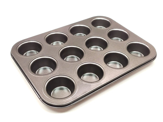 Webake 12 Cavity Non-Stick Steel Mini Muffin Pan