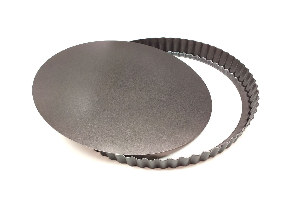 Webake 12 inch Tart Pan with Removable Bottom
