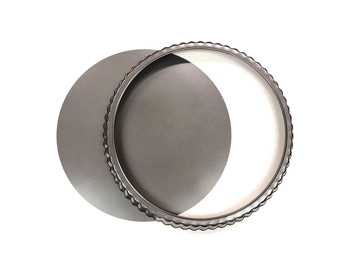 Webake 12 inch Tart Pan with Removable Bottom