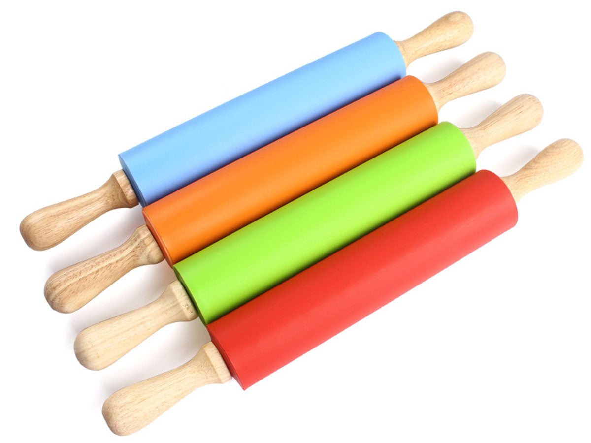 Webake 17 Inch Wooden Handle Non Stick Surface The Rolling Pin