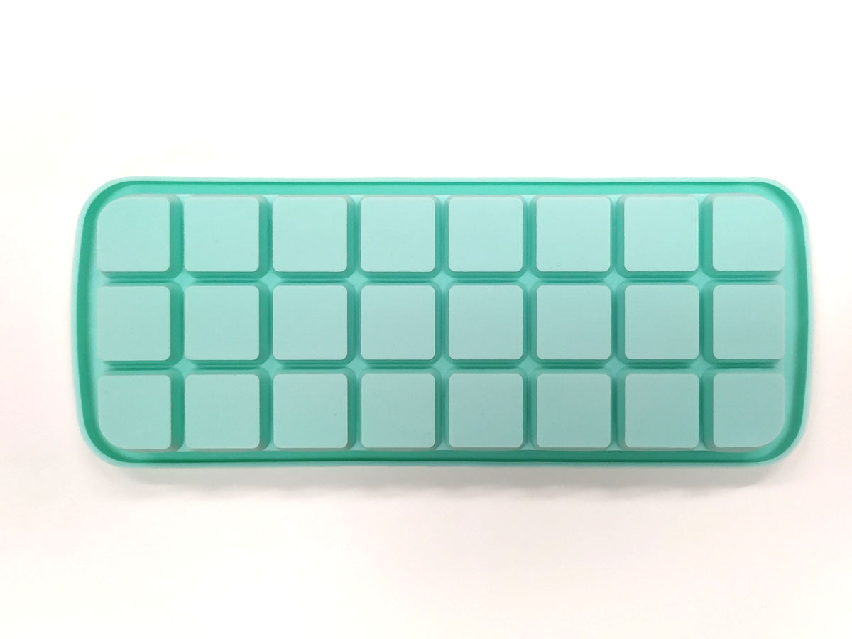 Webake 24 Cavity Rectangle Silicone Ice Cube Trays with Lid