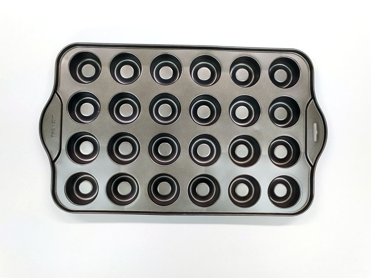 Webake 24 Cavity Steel Premium Non Stick Muffin Plate