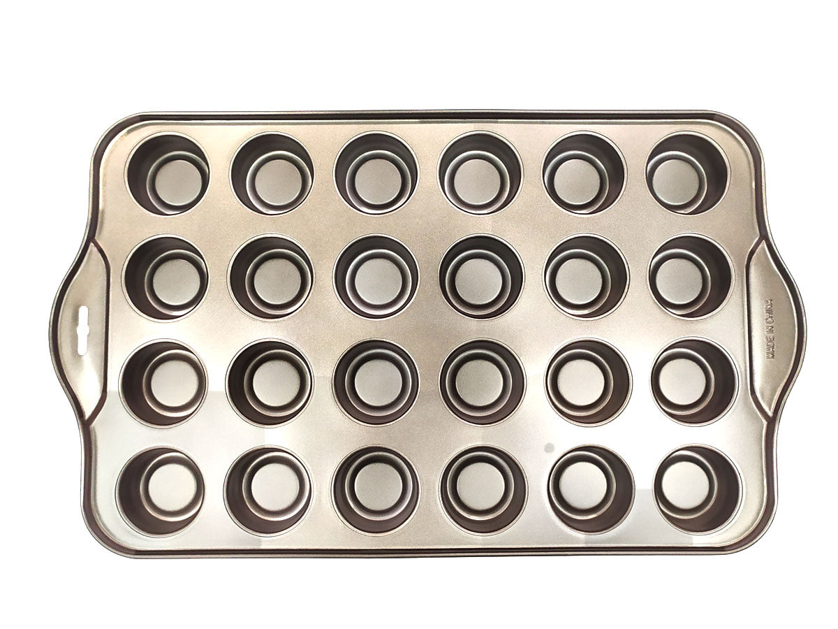 Webake 24 Cavity Steel Premium Non Stick Muffin Tray