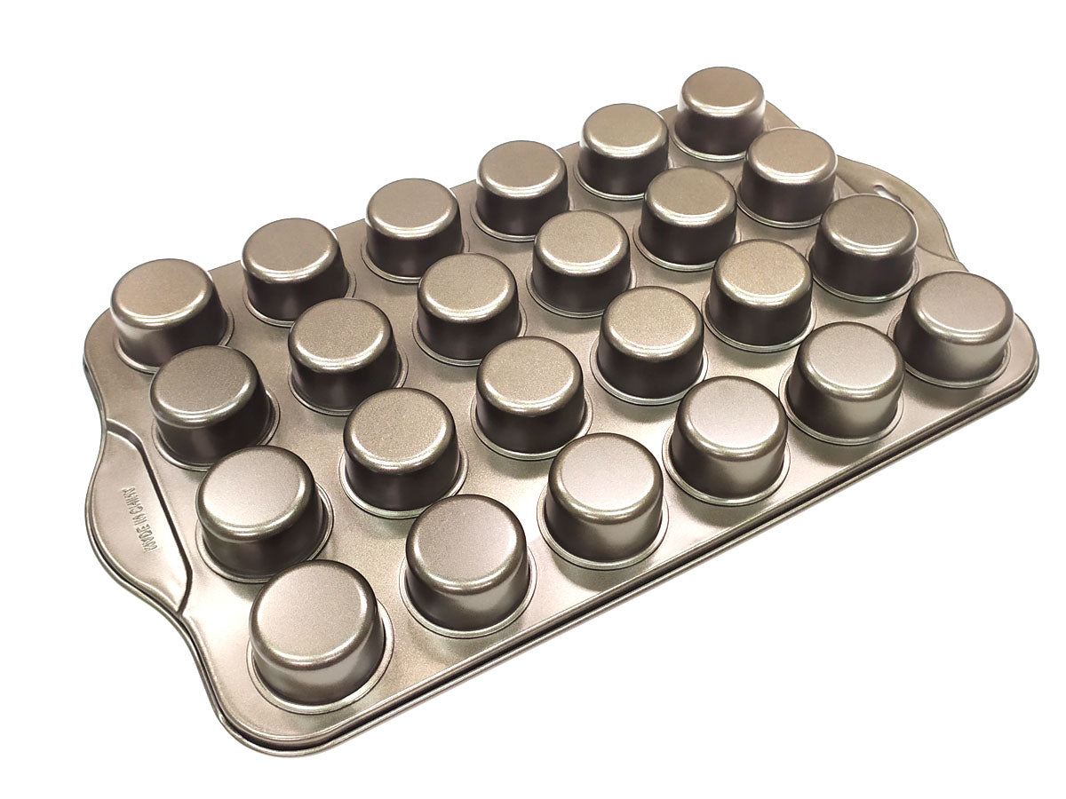 Webake 24 Cups Steel Premium Non Stick Small Muffin Tin