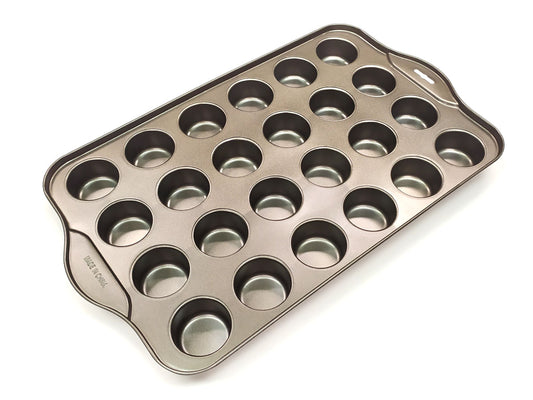 Webake 24 Cups Steel Premium Non Stick Small Muffin Tin