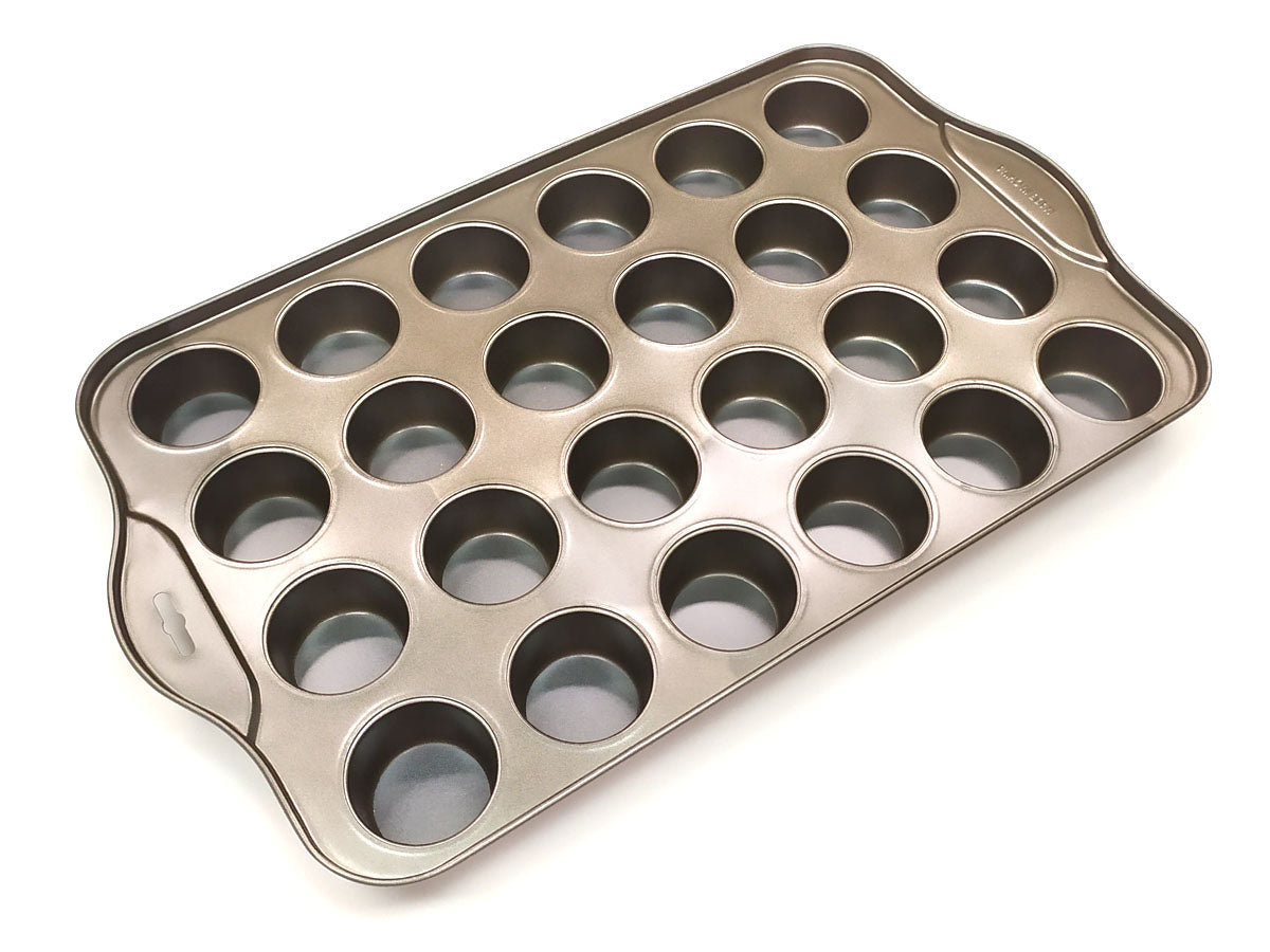 Webake 24 Cups Steel Removable Bottom Non Stick Muffin Pan Tray