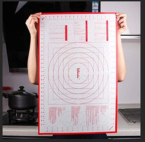 Webake 24 x 16 Inch large silicone non stick macaron pastry mat with measurements