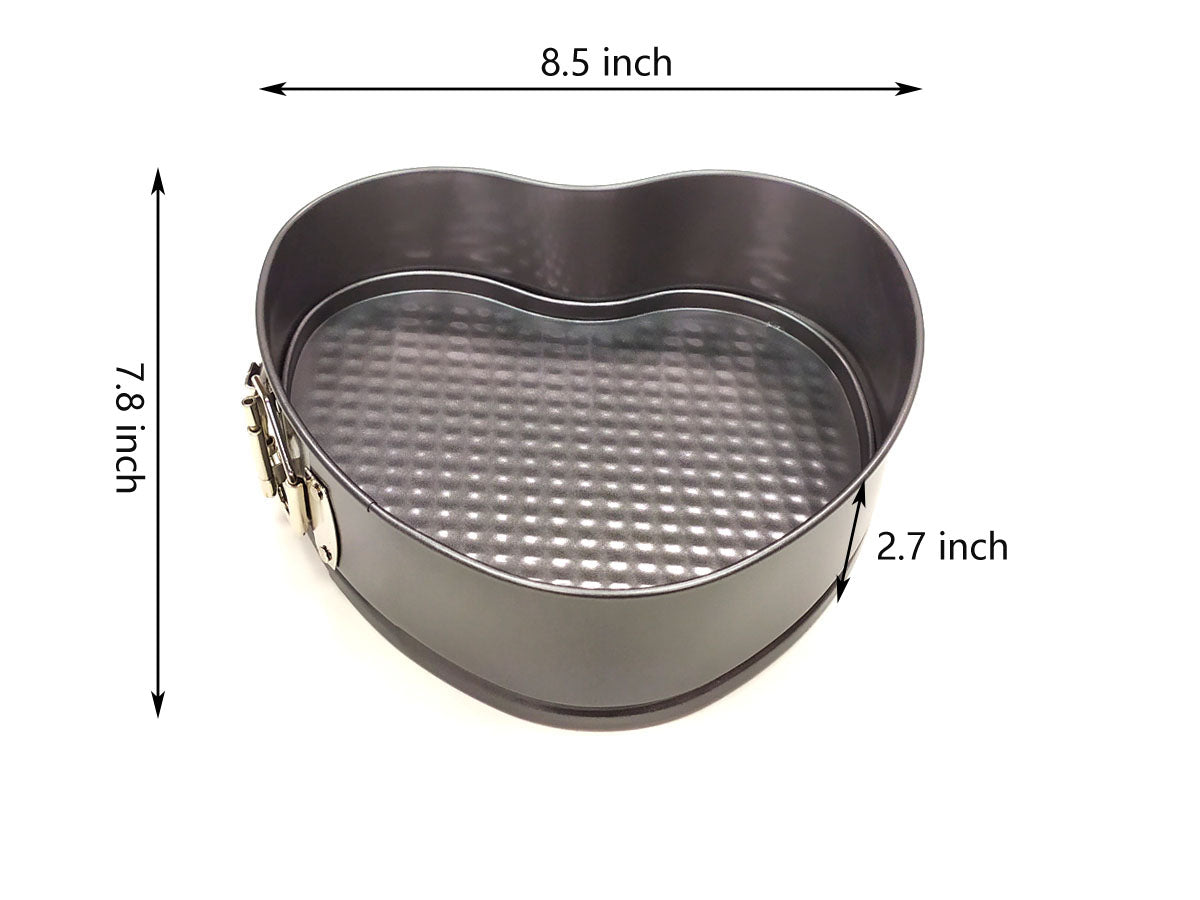 Webake 8.5/9.5/10 Inch Non-Stick Springform Pan Set with Removable Bottom