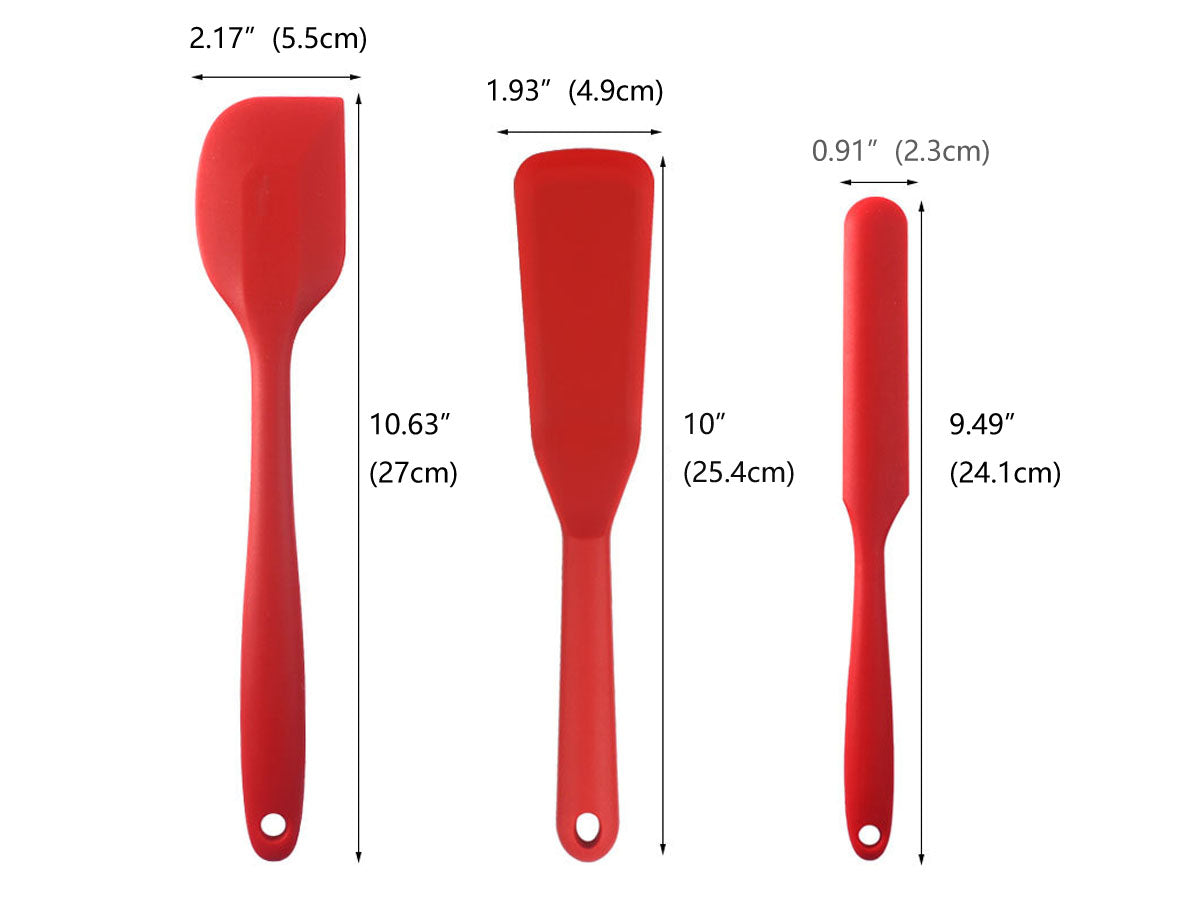 Webake Food Grade Silicone Non Stick Baking Spatula Set