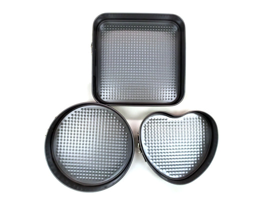 Webake 8.5/9.5/10 Inch Non-Stick Springform Pan Set with Removable Bottom