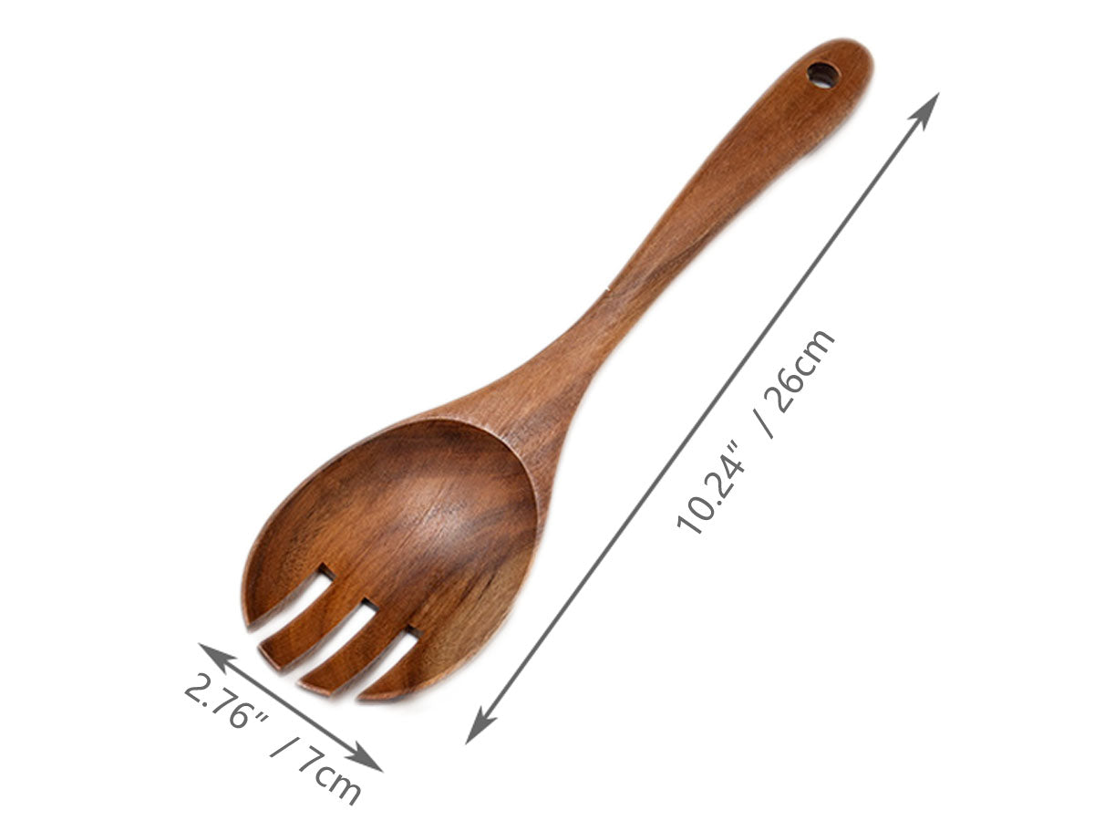 Webake Non Stick Wooden Kitchen Salad Fork