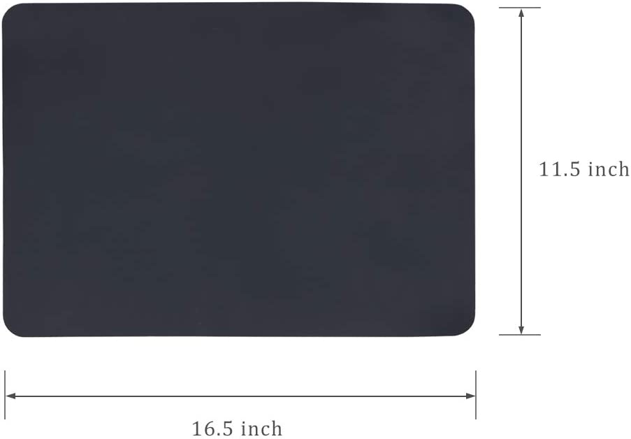 Webake 16.5 x 11.5 inch heat resistant waterproof insulation washable non-slip silicone placemats,Set of 4