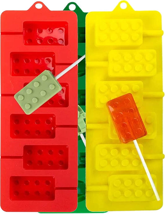 Webake Silicone Chocolate Hard Lollipop Candy Molds (3 Pack,100 Paper Sticks)