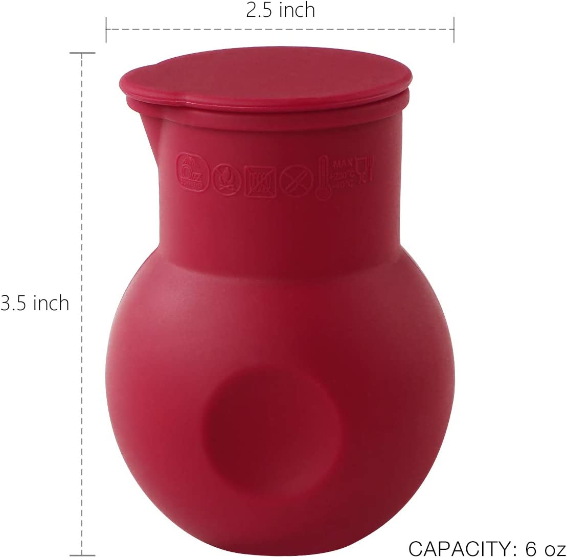 Webake silicone chocolate microwave melting pot pour candy butter warmer,Set of 2
