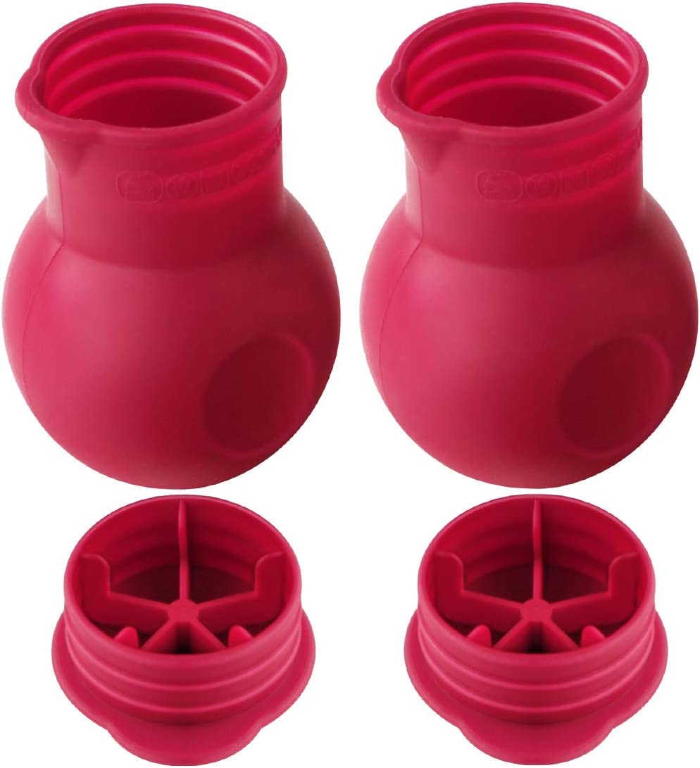 Webake silicone chocolate microwave melting pot pour candy butter warmer,Set of 2