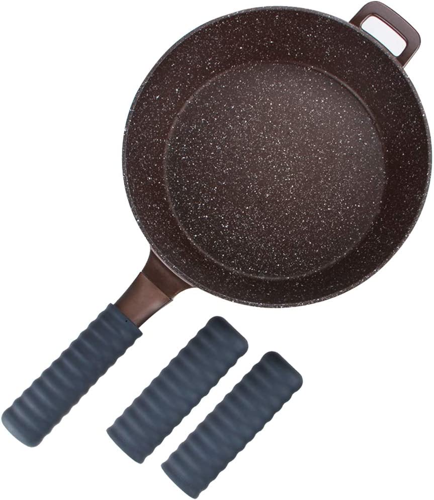 Webake black silicone hot handle cover holder sleeve (3 Pack)