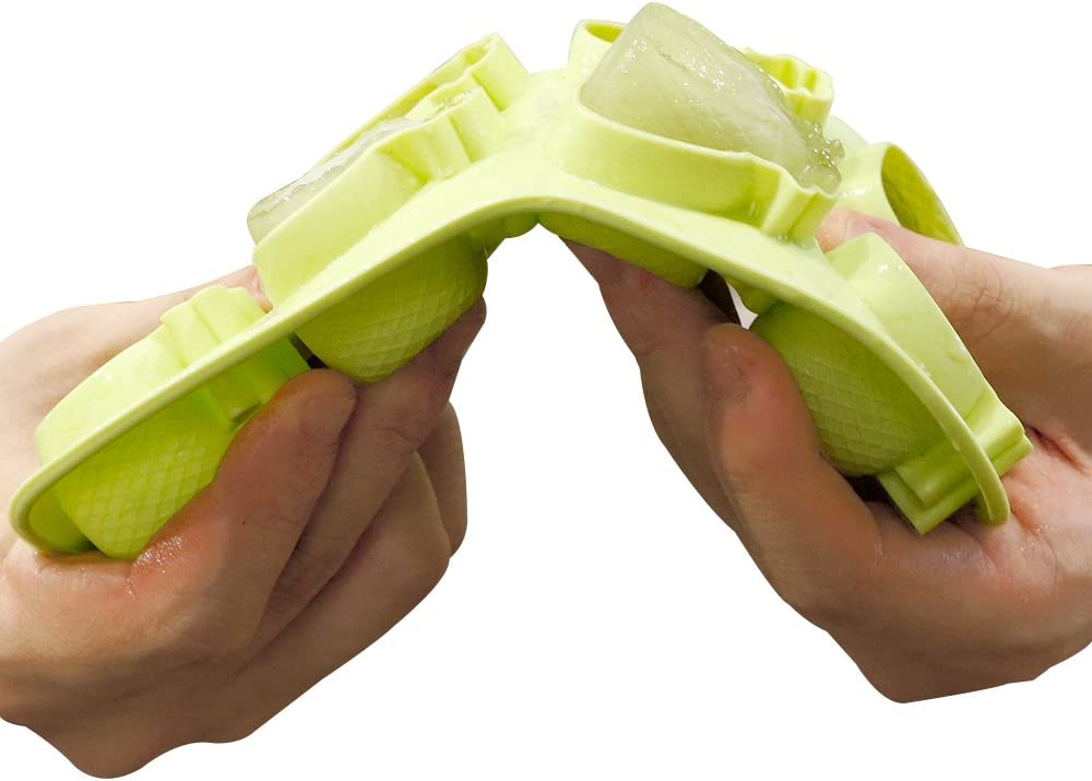 Webake 8 Cavity Pineapple Silicone Ice Cube Molds,Pack of 3