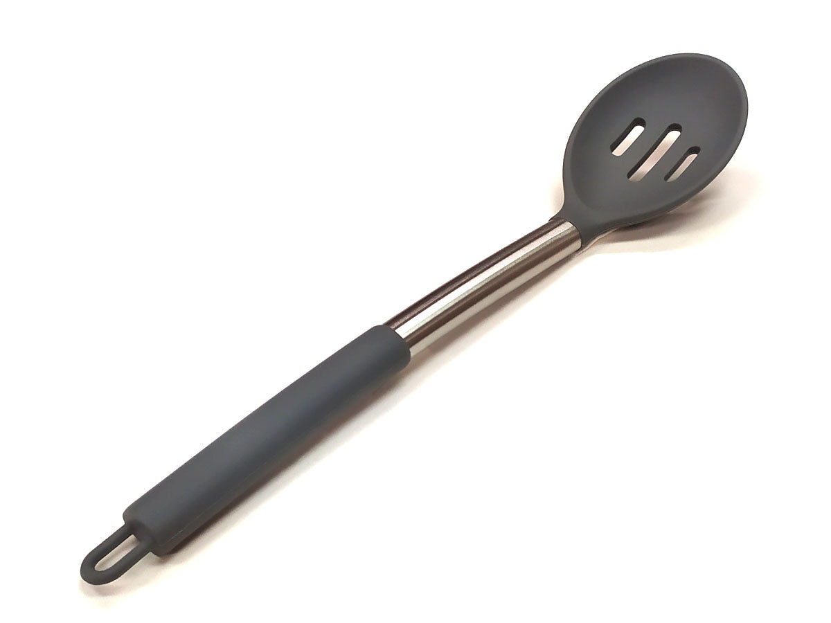 Webake Stainless Steel Handle Silicone Non Stick Kitchen Utensil Set With Holder