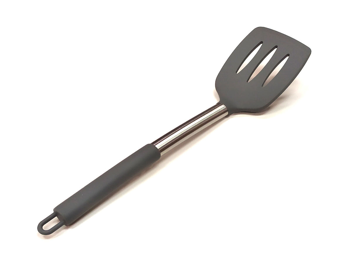 Webake Stainless Steel Handle Silicone Non Stick Kitchen Utensil Set With Holder