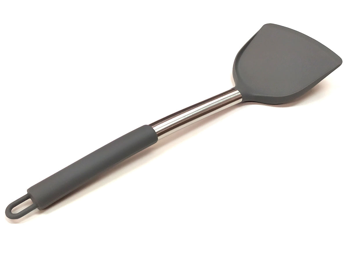 Webake Stainless Steel Handle Silicone Non Stick Kitchen Utensil Set With Holder