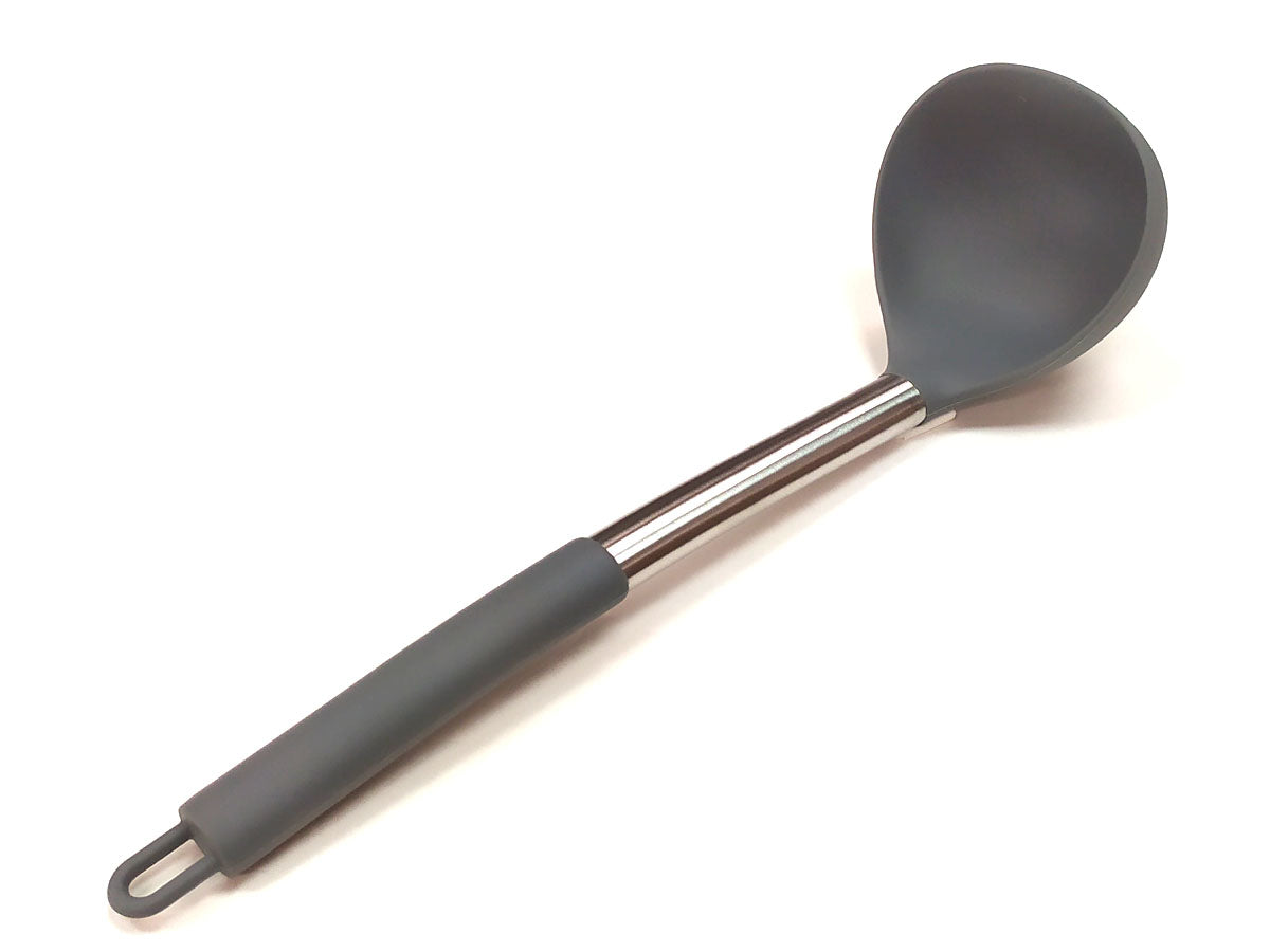 Webake Stainless Steel Handle Silicone Non Stick Kitchen Utensil Set With Holder