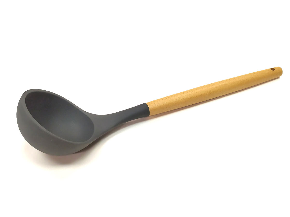 Webake Wooden Handle Non-Stick Silicone Spoon Utensils (12.4"x3.07")