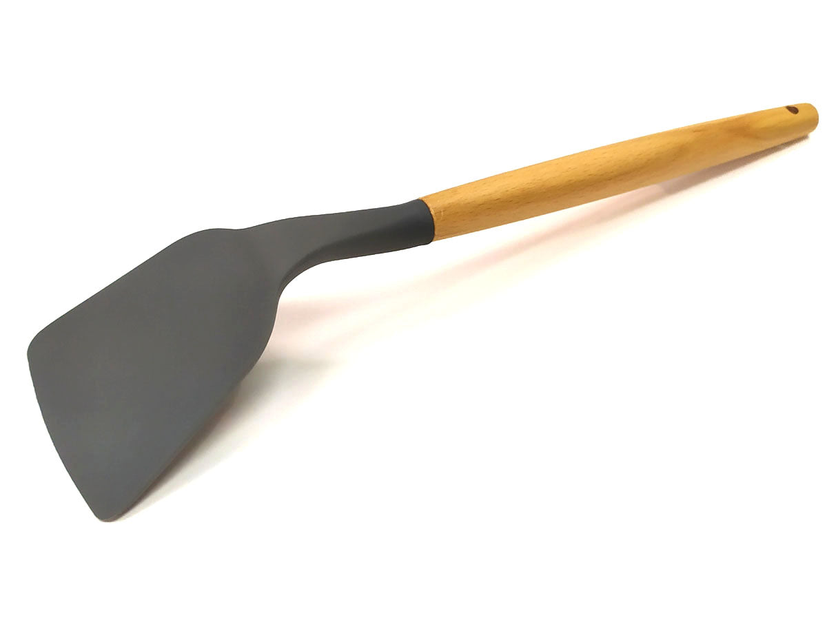 Webake Wooden Handle Silicone Non Stick Kitchen Cooking Utensils Set with Holder