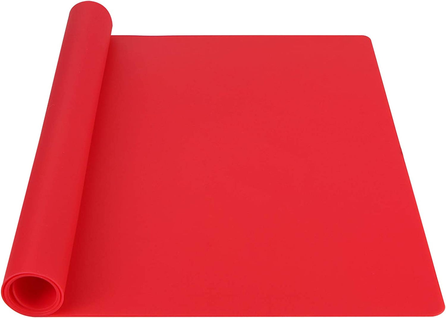 Webake 23.6" x 15.7" nonstick heat resistant countertop large pastry silicone mat (White)