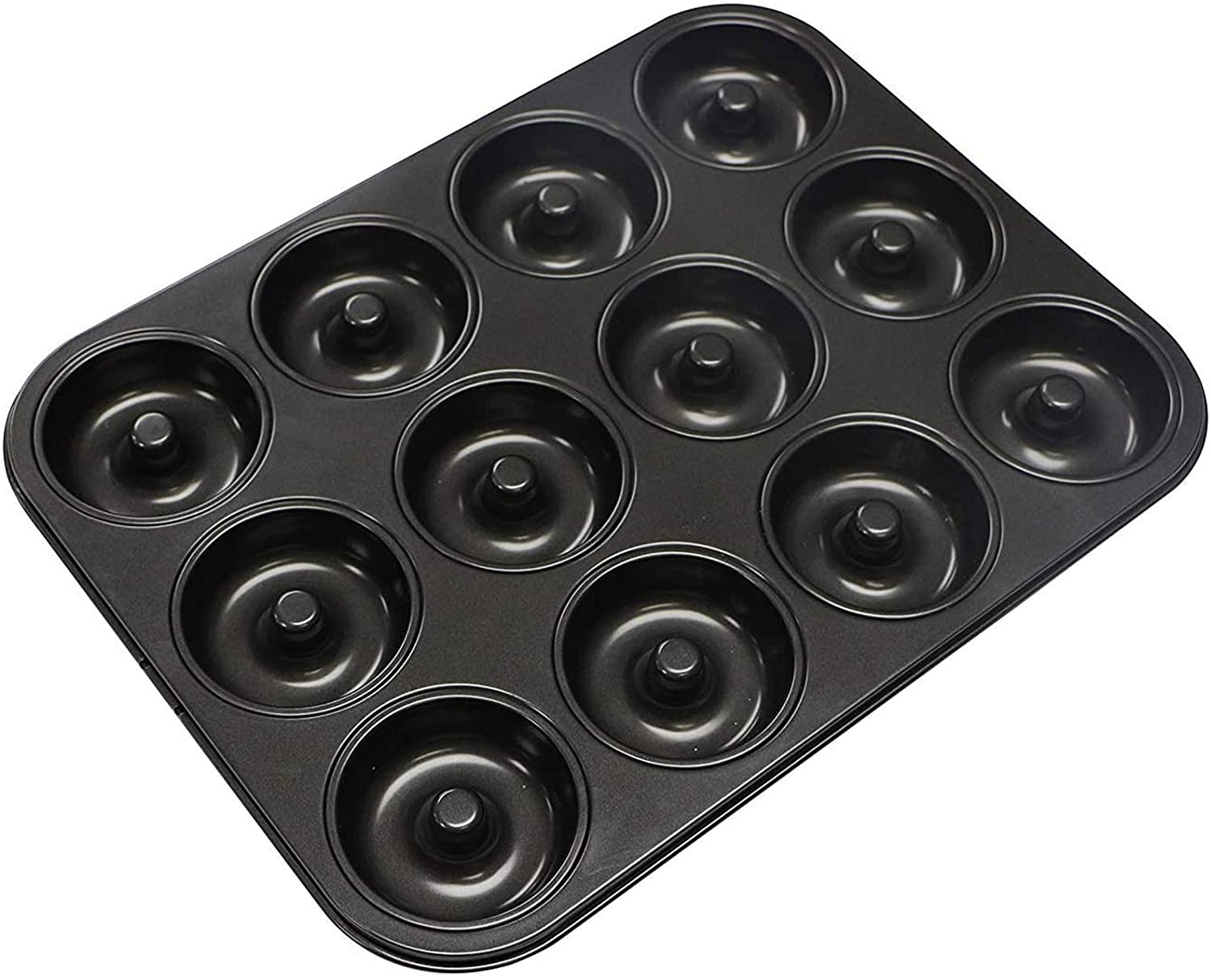 Webake non-stick mini donut tray Inch 12-cavity doughnut pans